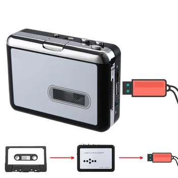 Нов кассетный USB плейър Walkman Дек Лента Музика и Аудио в MP3 Конвертор Плейър Поддържа MP3 Файл на USB памет/USB Диск