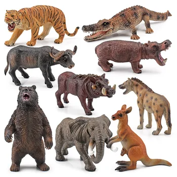 Нови Реалистични Модели на Диви Животни Пластмасови Лъв, Тигър Моделиране на Горски Животни Колекция от Образователни Играчки за Деца, Подарък За Рожден Ден