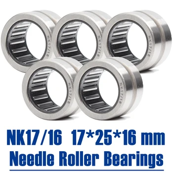 Носещи NK17/16 17*25*16 мм (5 бр.) игли като ролкови лагери с твърда пръстен без вътрешния пръстен NK17 / 16 NK1716 644903K Лагер