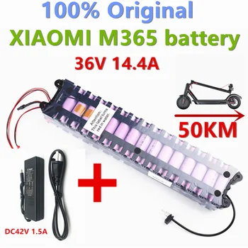 Оригинален 36V 14.4 Ah Батерия за Xiaomi M365/Pro/1S Специална Батерия 36V, Батерия за Каране с 50 км BMS + Зарядно Устройство и Аксесоари за Скутери