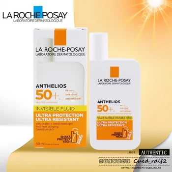 Оригинален слънцезащитен крем за лице LA ROCHE-POSAY Anthelios XL Срещу блясък, Невидим дневен лосион | Слънцезащитен крем за тяло Ultra SPF50 срещу несъвършенства