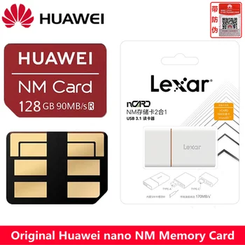 Оригинална карта памет Huawei nano NM card128/256 GB бърза Флаш карта NM/Micro/SD флаш карта памет, USB/Type-C четец на карти Lexar
