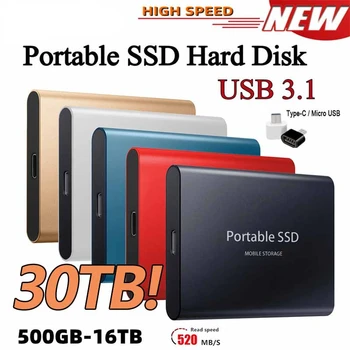 Преносим SSD Твърд Диск 2 TB SSD 2,5 Инча, 500 GB Твърд Диск Твърд Диск Оригиналната Електроника за Лаптопи, Преносими компютри, Мобилни Телефони