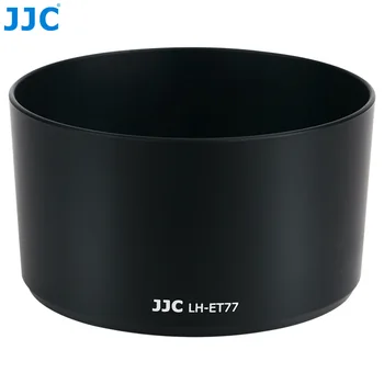Реверсивная сенник за обектив обектив JJC е Съвместима с обектив Canon RF 85 мм F2 Macro IS STM за EOS R R3, R5 R6 RP Ra Заменя бленду обектив ET-77