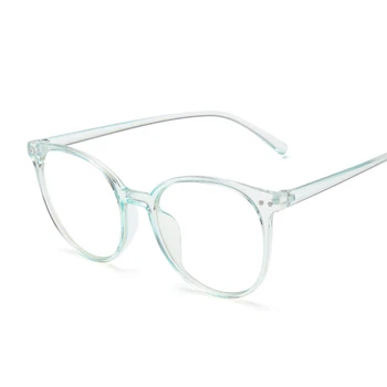 Реколта Дизайнерски Очила на Котешко Око С Прозрачни Лещи, Очила Свръхлеки Пластмасови Рамки, Очила С Анти-синя Светлина, Прозрачни Розови Очила