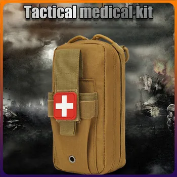Тактическа чанта Чанта За Оцеляване На Открито Медицинска Скоростна SOS EDC Пакет Тактическа Чанта за Първа Помощ Медицински Комплект, Чанта За Съхранение на Molle EMT Спешно