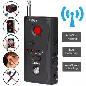 Частен Защита на Радиочестотния сигнал Детектор GSM Устройство за Търсене на Скритото CC308 Антишпионская Безжична Камера детекторпопулярный